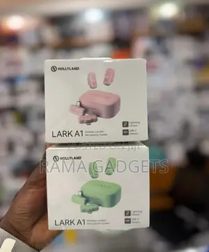 Hollyland Lark A1, a Wireless Lavalier Microphone System.