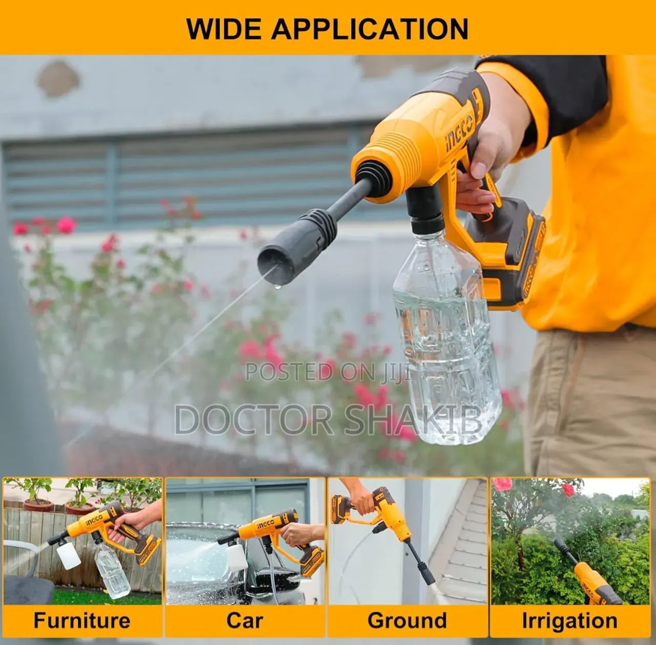 Ingco 20v Cordless Pressure Washer