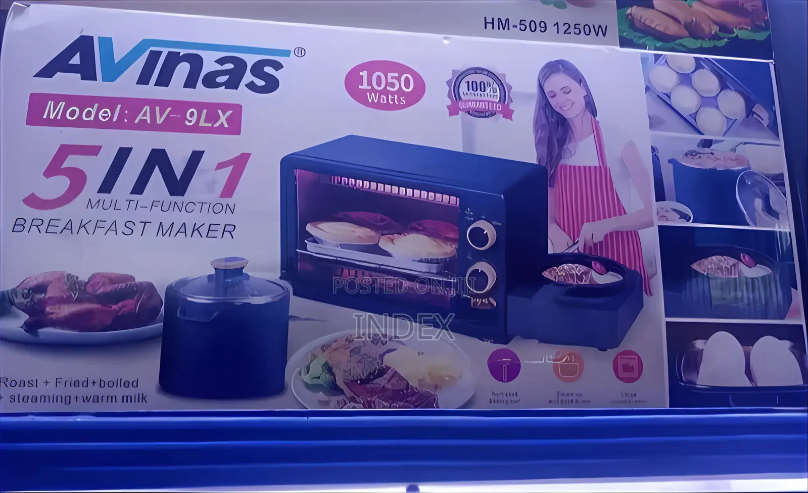 9l Avinas Av-9lx 5-in-1 Multifunction Breakfast Maker.