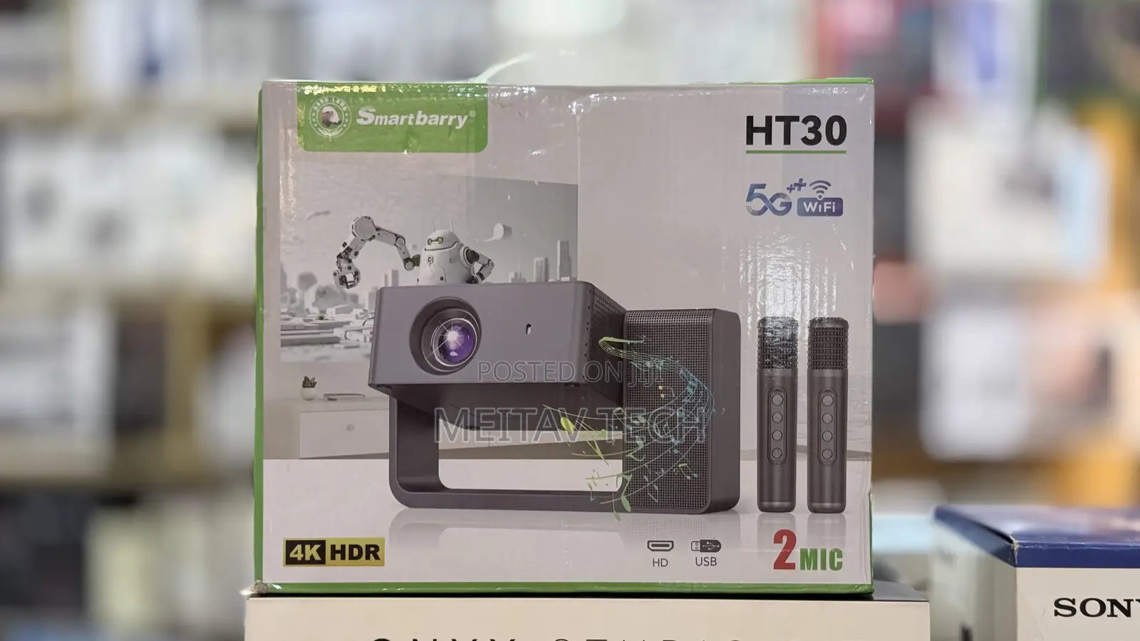 Smartbarry Ht30 High-Definition Karaoke Style Projector