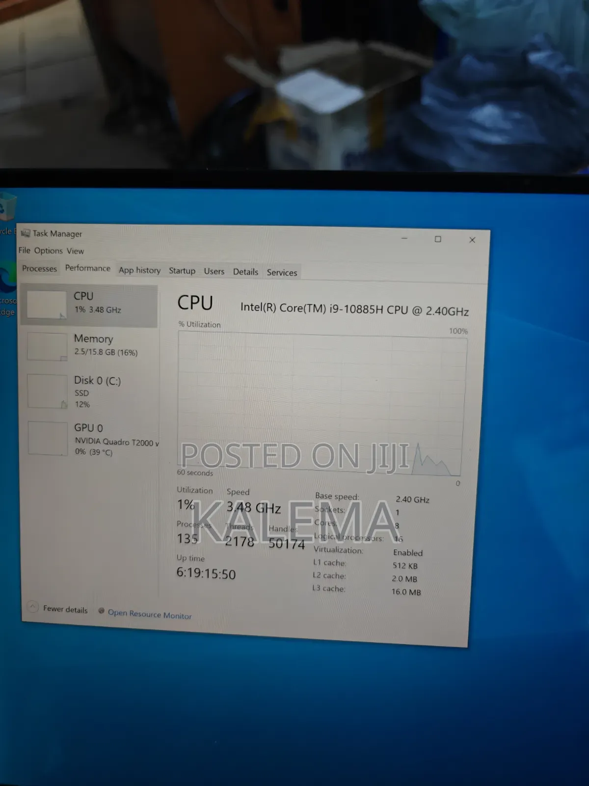 New Laptop Dell Precision 5550 16GB Intel Core i9 SSD 512GB