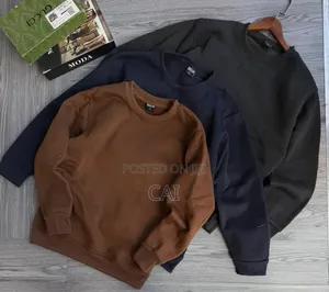 Crewneck Sweatshirts. Brown, Grey, Black