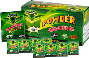 50pcs Green Leaf Powder Cockroach Killing Bait