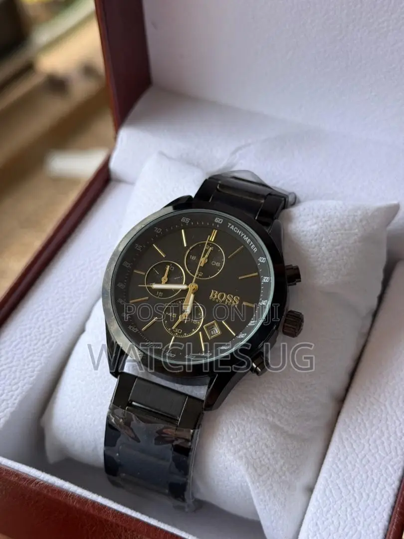 Black Chronometer Watch