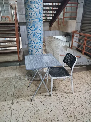 X_shaped Legs Foldable Reading Table and Chair Reading Table and Chair