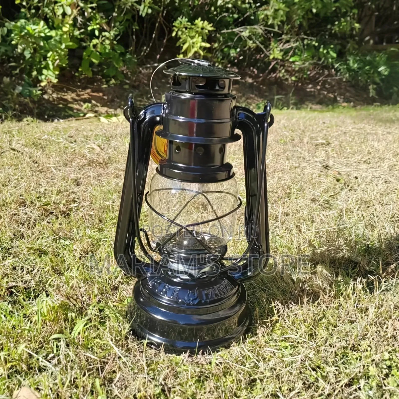 Black Hurricane Lantern Lamp
