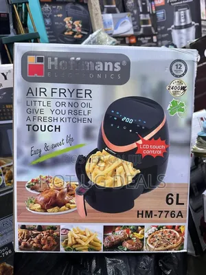 Hoffmans 6l Air Fryer With Touch Hm-776a - Black
