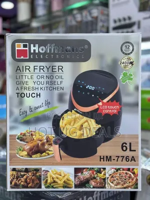 Hoffmans 6l Air Fryer With Touch Hm-776a - Black