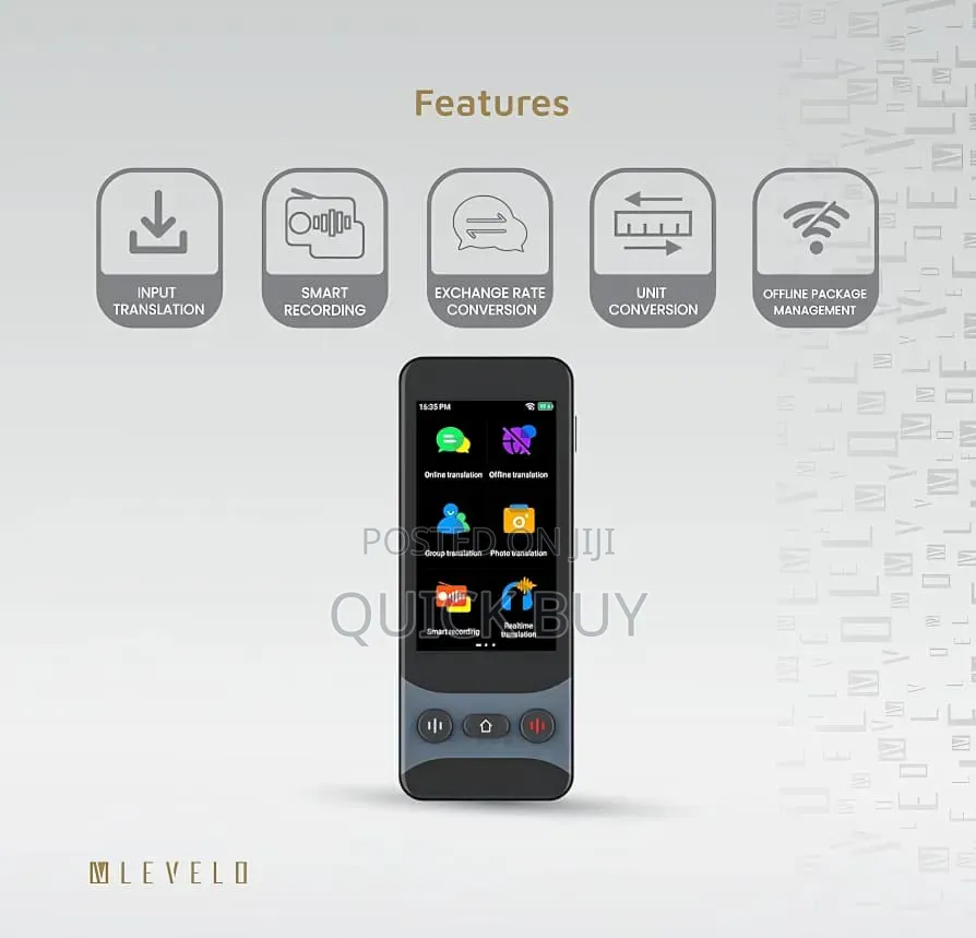 Levelo Fluentlink Offline Online Voice Translators