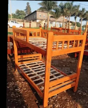 It's a 3by6 Double Wooden Decker Bed Available for Sale