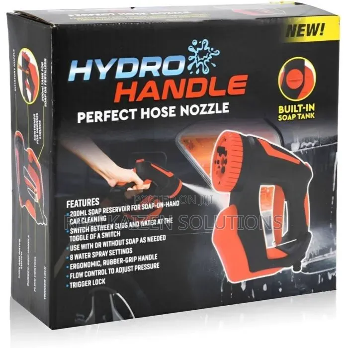 Hydro Handle High Pressure Washing Water Gun With 200ml Soap Tank