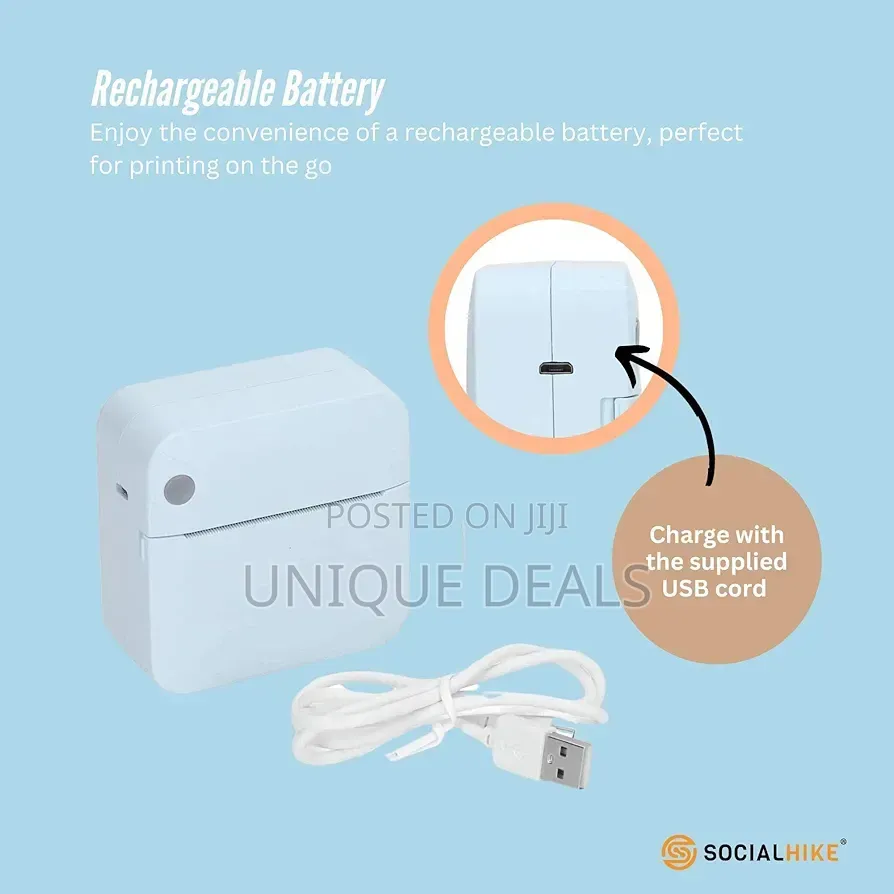 Nkless Bluetooth Phone Pocket Thermal Printer