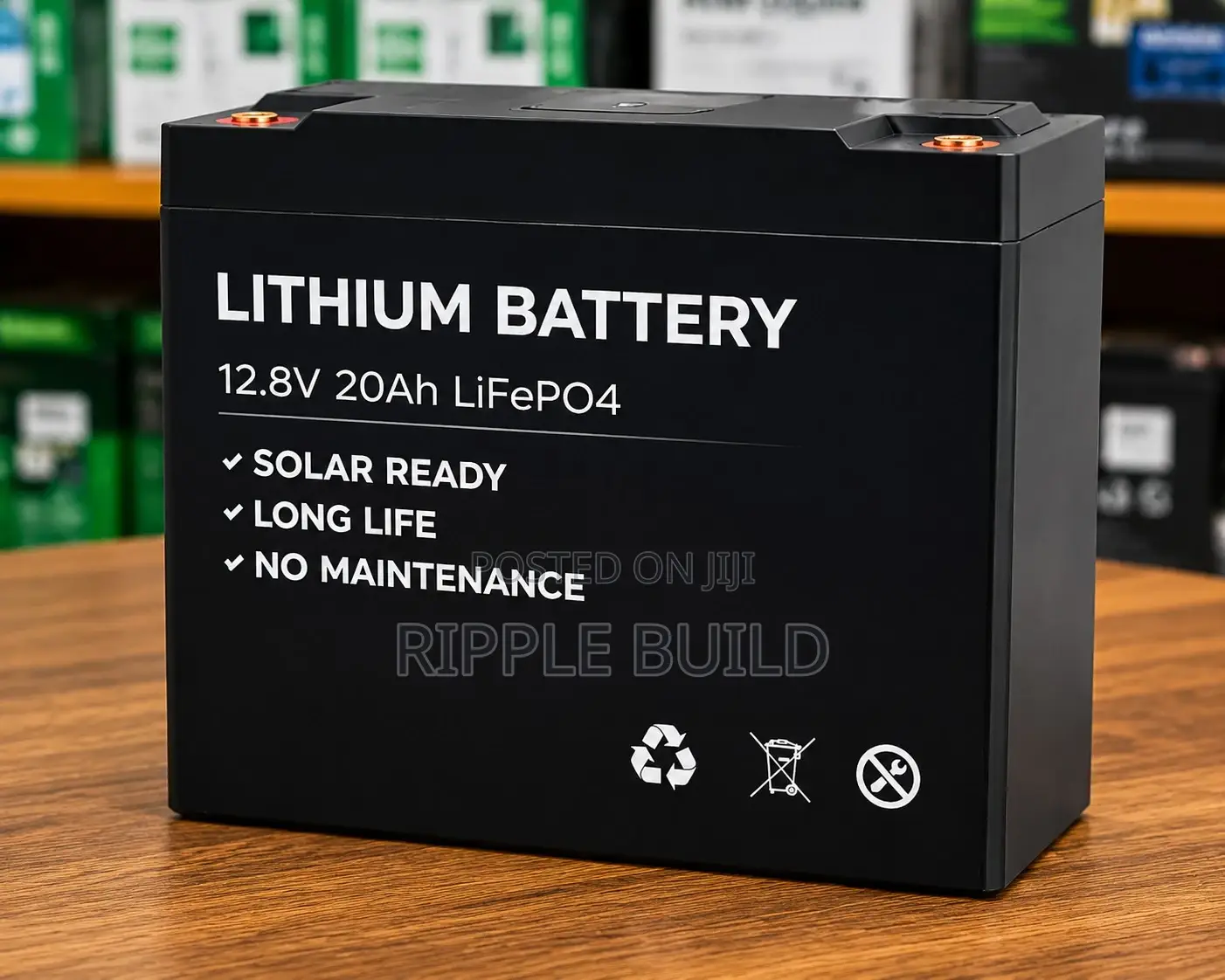 12.8v 20ah Lifepo4 Lithium Battery for Solar Systems CCTV Backup