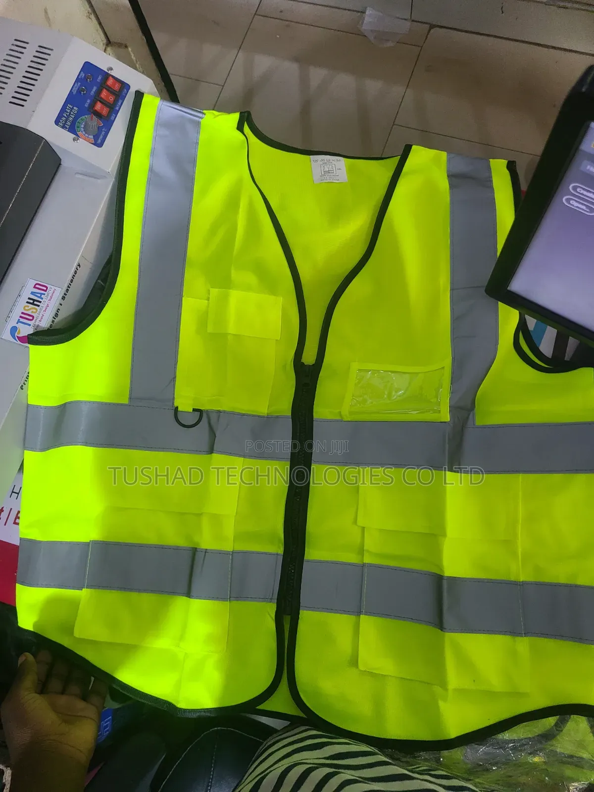 Pocket Zip Reflector Printing Branding