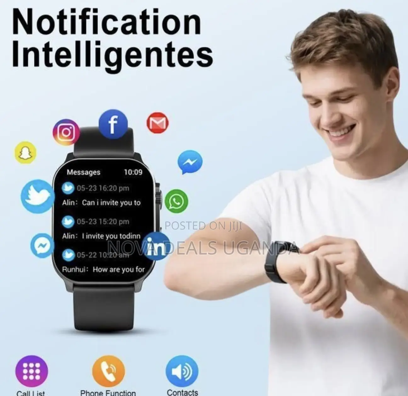 Smartbarry A63 Smart Watch | 2.2” Hd Curved Display Bluetooth Calling