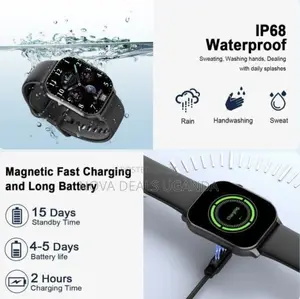 Smartbarry A63 Smart Watch | 2.2” Hd Curved Display Bluetooth Calling
