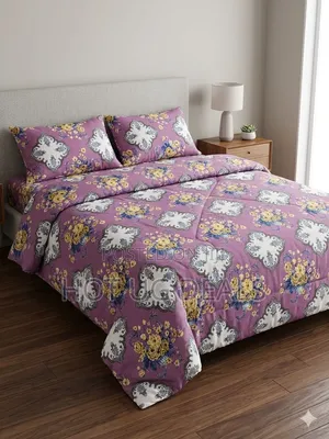 Grace Foam 5*6 Light Duvet Set, 1 Duvet 1 Bedsheet 2 Pillows Cases