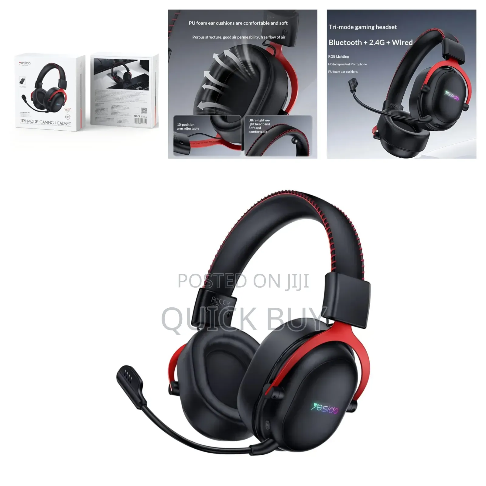 Yesido Ek07 Tri-Mode Gaming Headset