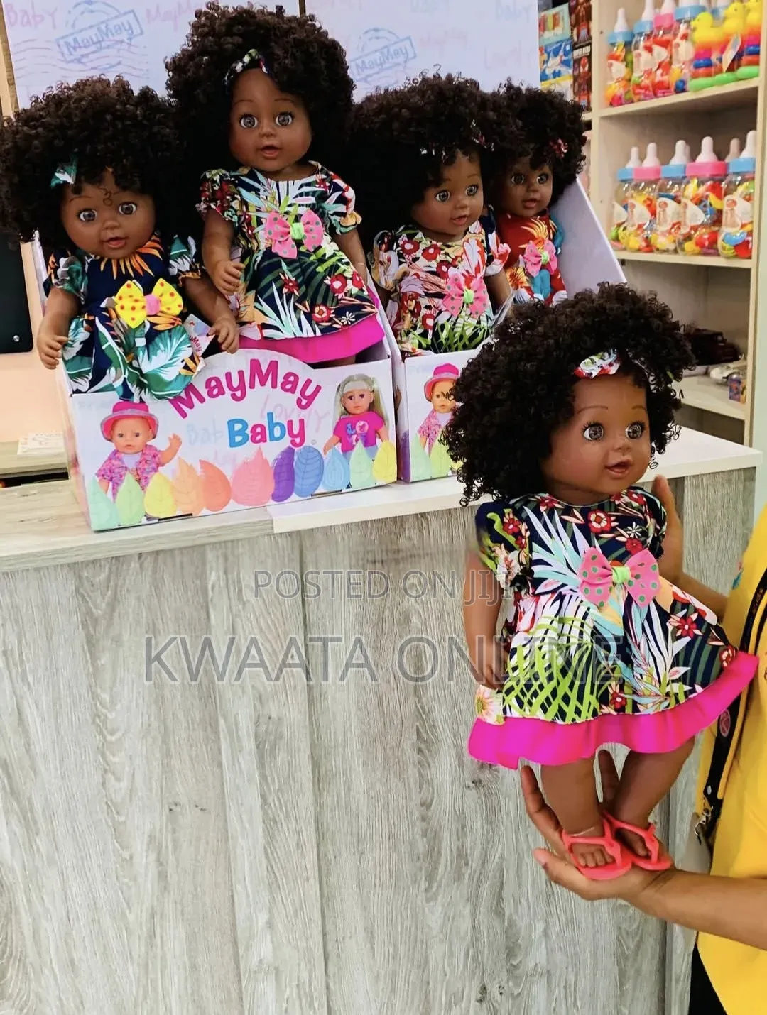 Afro Baby Girl Doll Clothes Set 11.8 Inch African Silicone Dolls