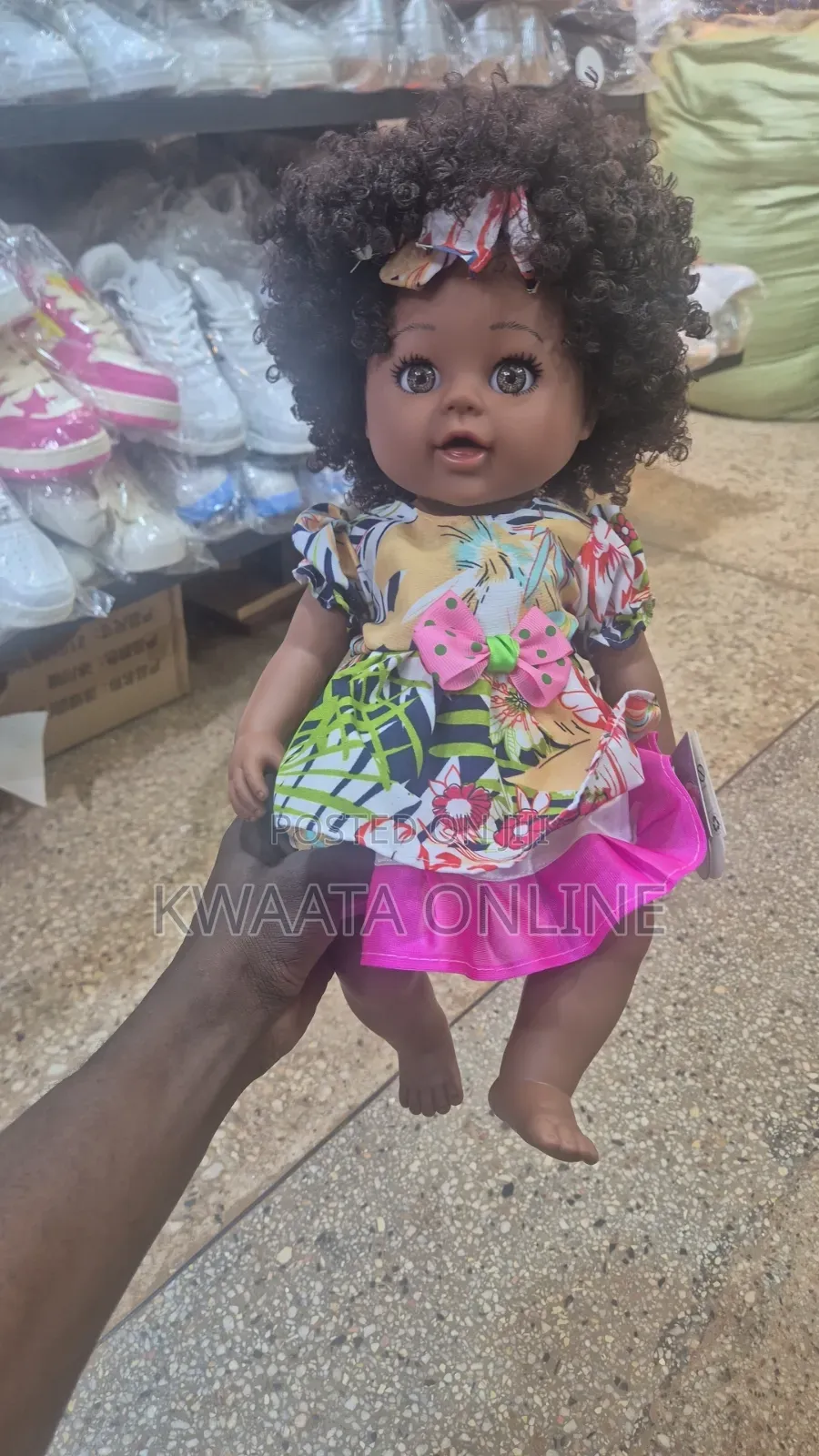 Afro Baby Girl Doll Clothes Set 11.8 Inch African Silicone Dolls