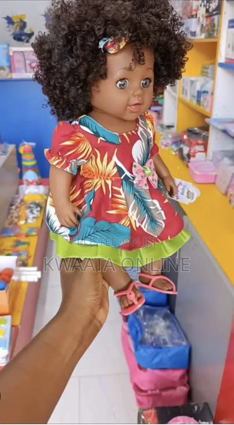 Afro Baby Girl Doll Clothes Set 11.8 Inch African Silicone Dolls