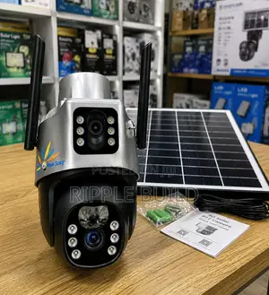  Dual Lens Solar CCTV Security Camera With 4g Sim Human Tracking
