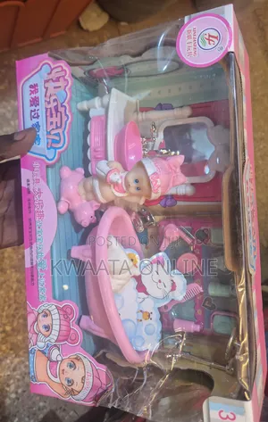 Doll With Mini Bathroom Set Playtime Fun With Realistic Accessories