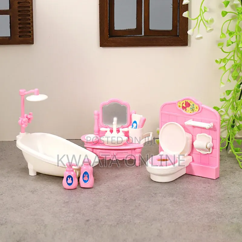 Doll With Mini Bathroom Set Playtime Fun With Realistic Accessories