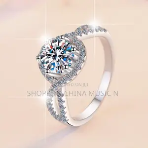 Gra Sliver 925 Moissanite Diamond Ring