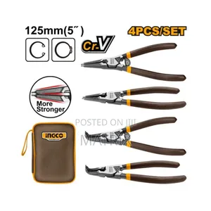 Ingco 4 Pieces Circlip Plier Set