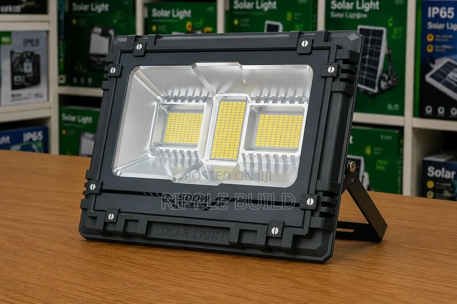 500w Solar Led Flood Light With Panel Remote Control Security Light