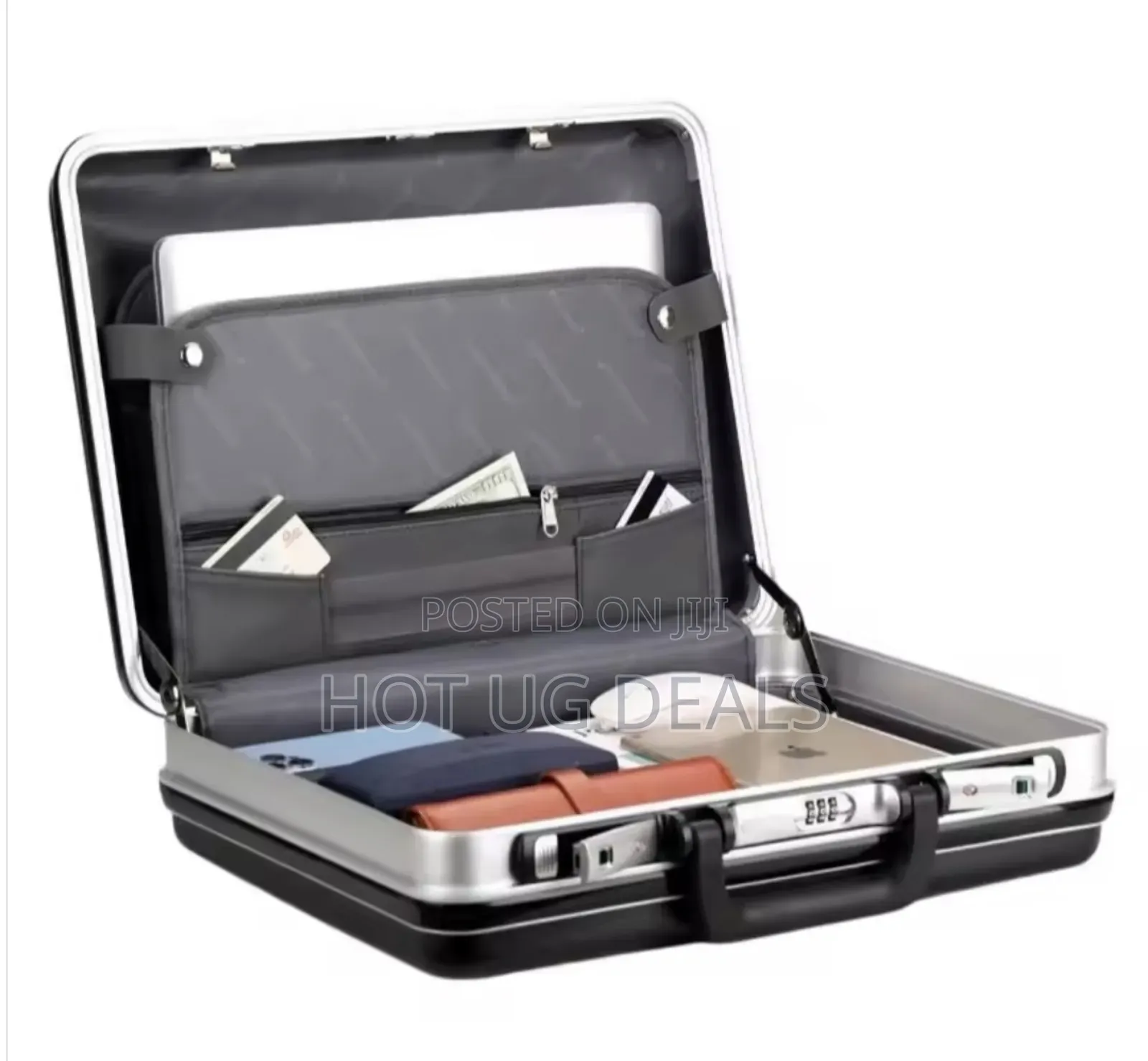 Medium Size Aluminum Frame Anti-Theft Business Briefcase