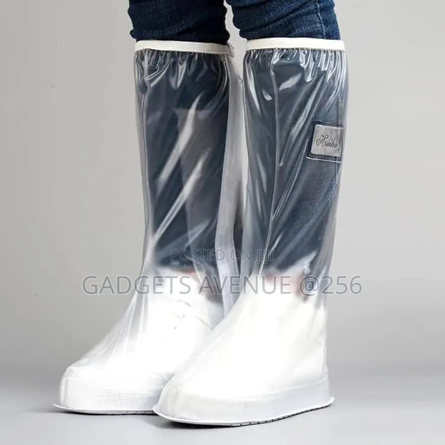 Fdit Knee-high Rain Shoe Covers Feature A Transparent Waterproof