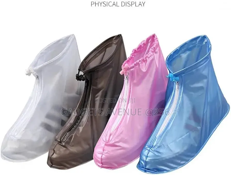 Fdit Knee-high Rain Shoe Covers Feature A Transparent Waterproof