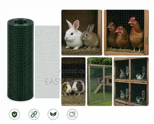 Green Pvc-coated Welded Wire Mesh For Rabbit Cages And Chicken