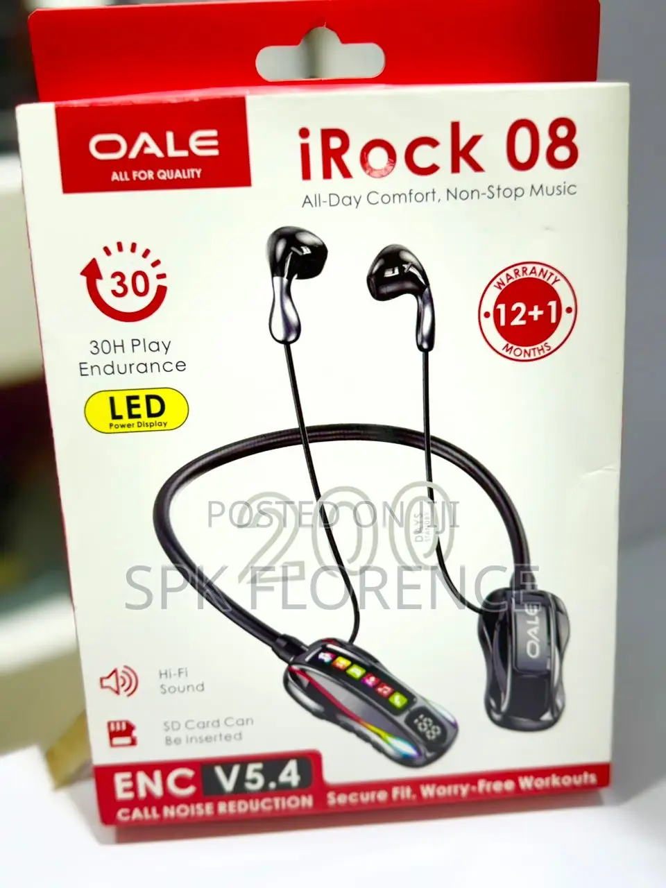 Oale Irock 08 Is a Neckband Earphone