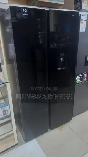 Hisense Fridge Side by Side 670ltrs Black Mirror