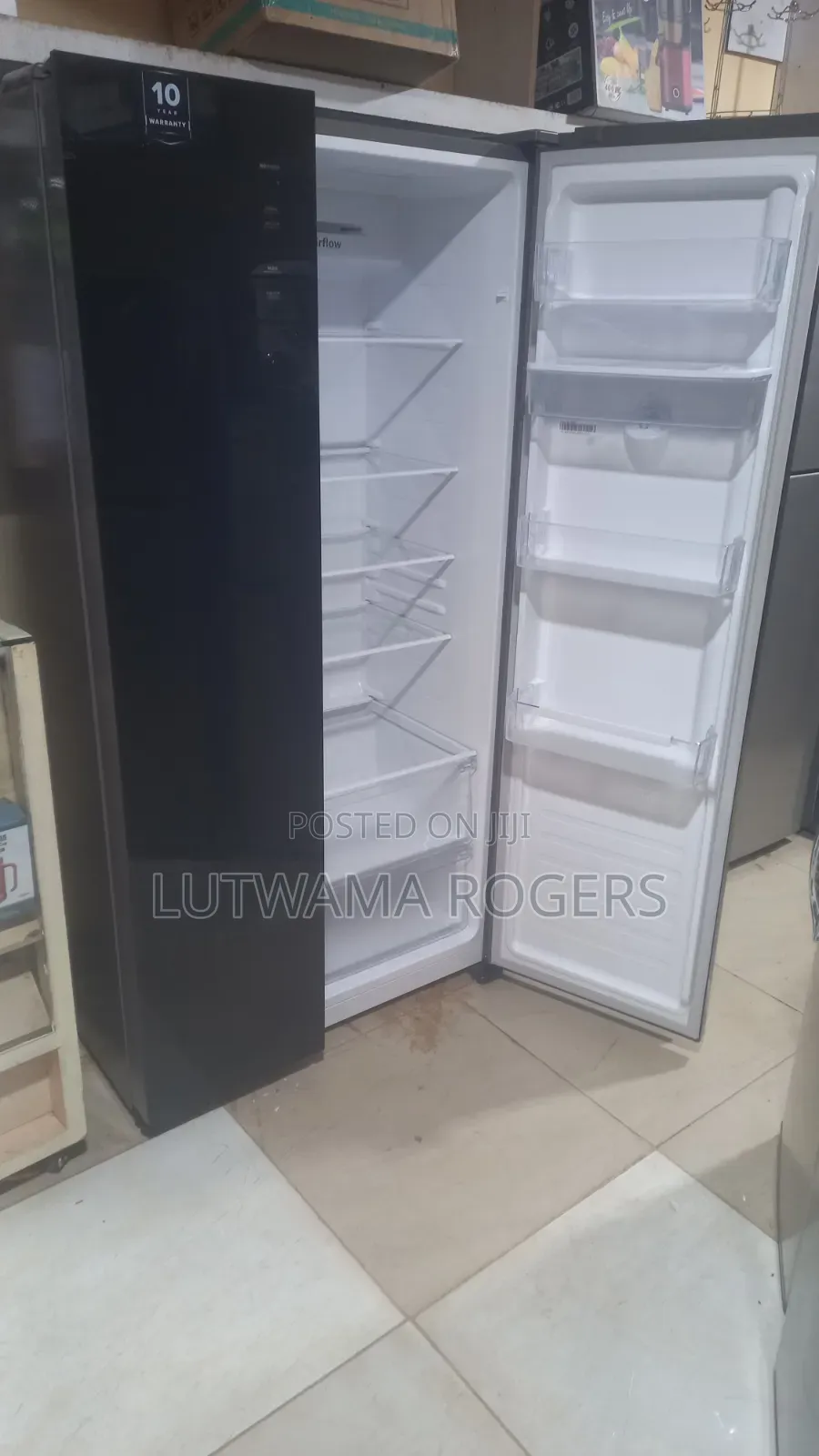 Hisense Fridge Side by Side 670ltrs Black Mirror
