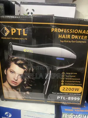 PTL Professional Electric Hair Dryer – Black