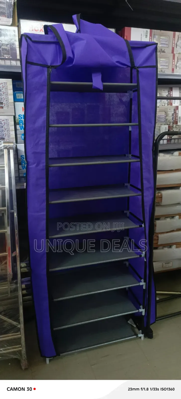 Portable Shoe Rack Features a 10-Tier