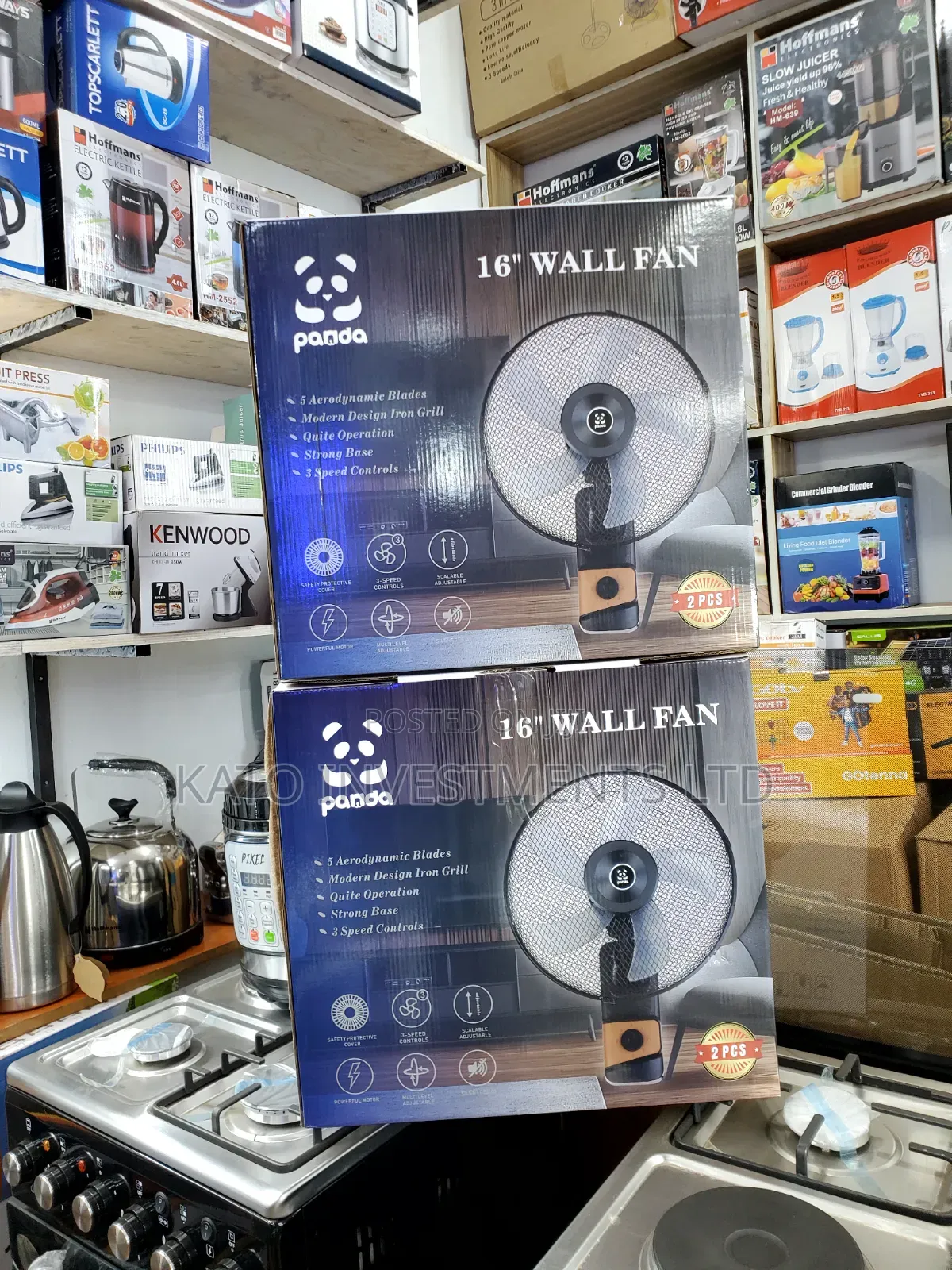 Panda Wall Fan 16 Inch