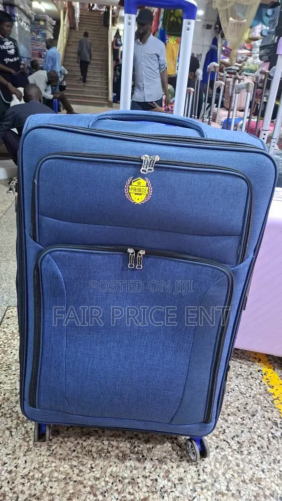 Executive Original Cloth Suitcase. Prince .Extra Large. ( Blue)