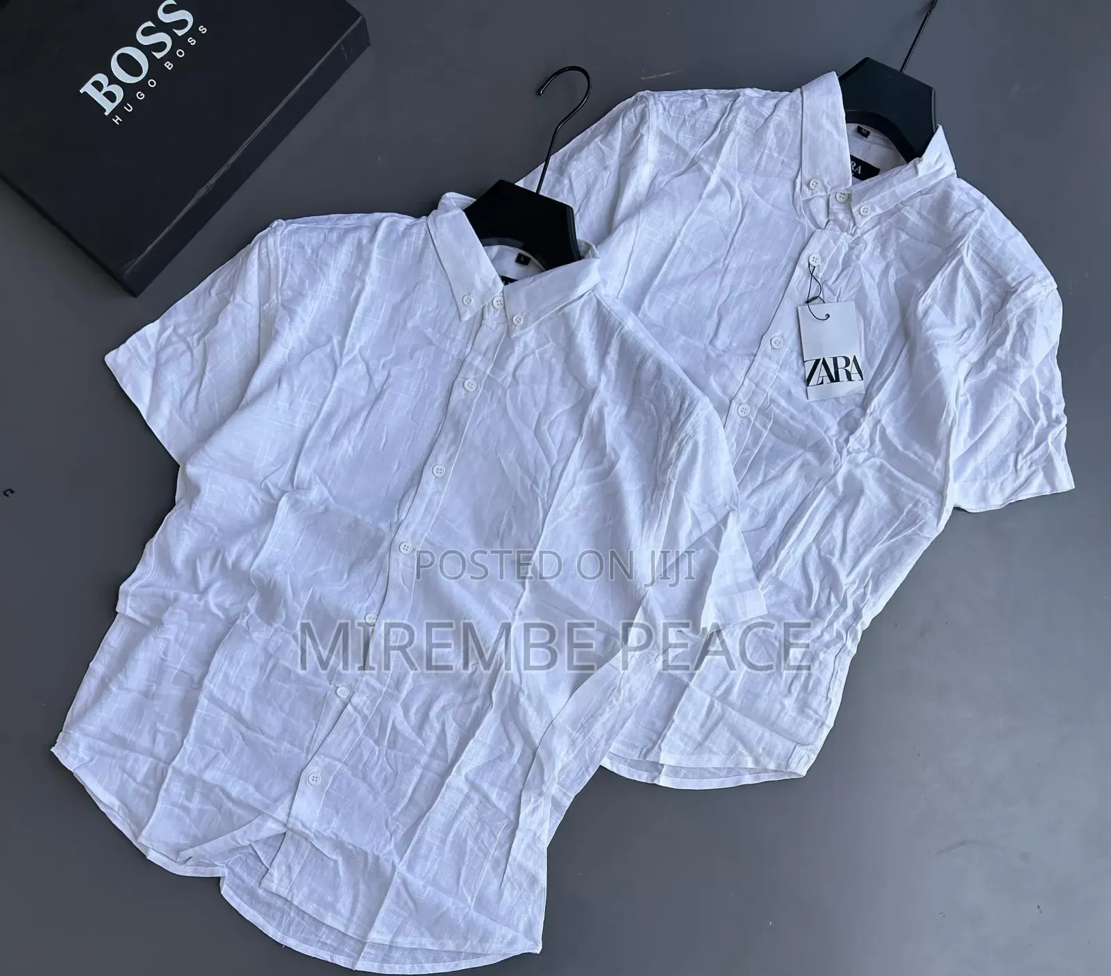 Zara Linen Short Sleeve Shirt