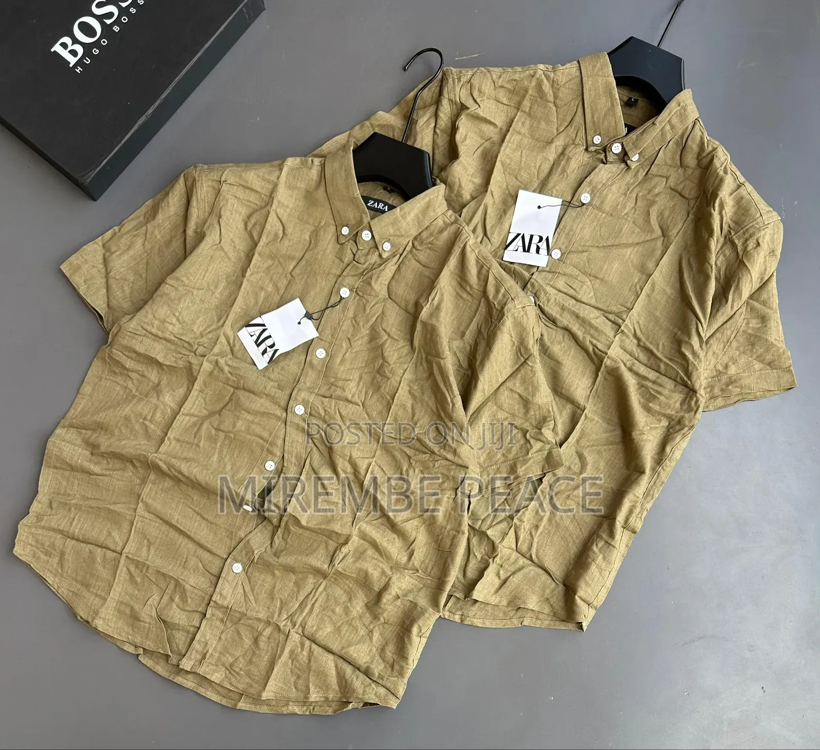 Zara Linen Short Sleeve Shirt