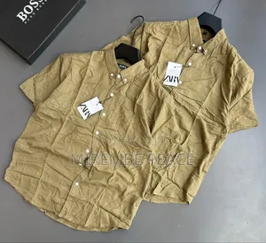 Zara Linen Short Sleeve Shirt