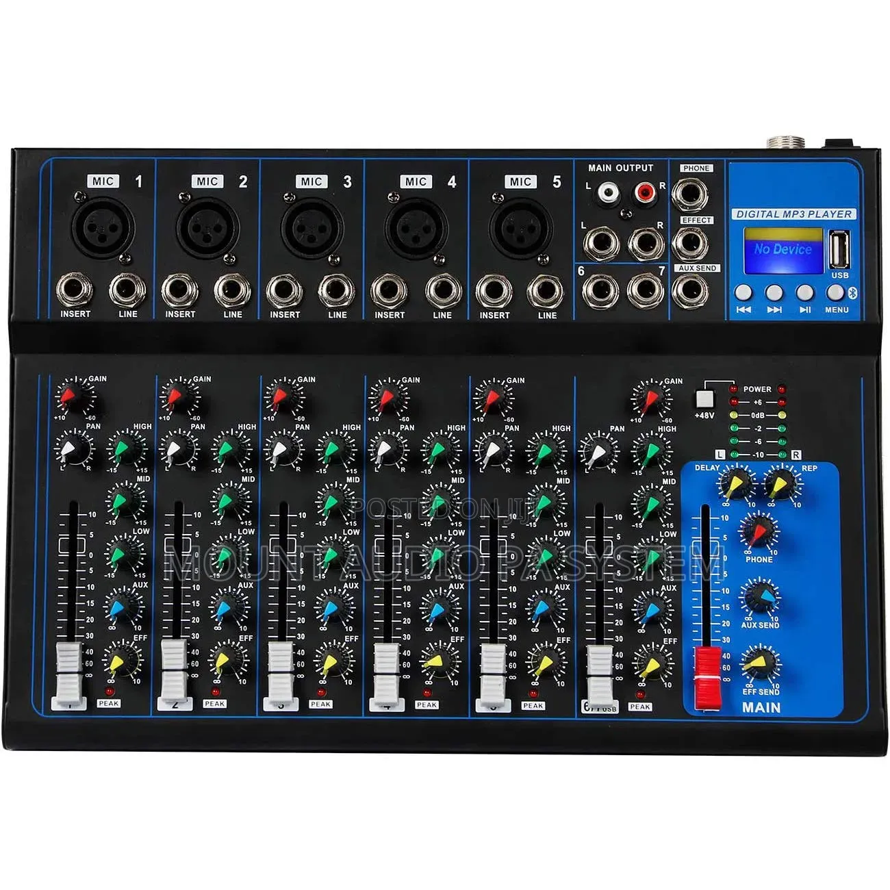 Plane Mixer 5channels