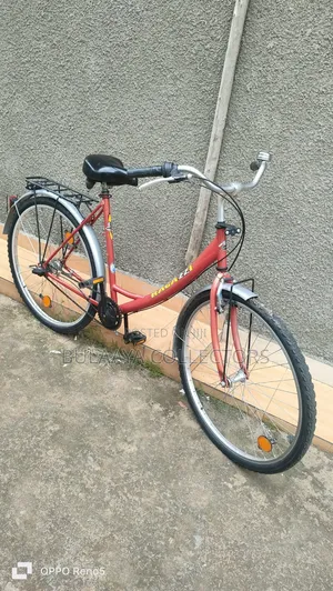 Gemany Used Red Ragazzi City Bike Features Rear Cargo Rack, 28 Inches.