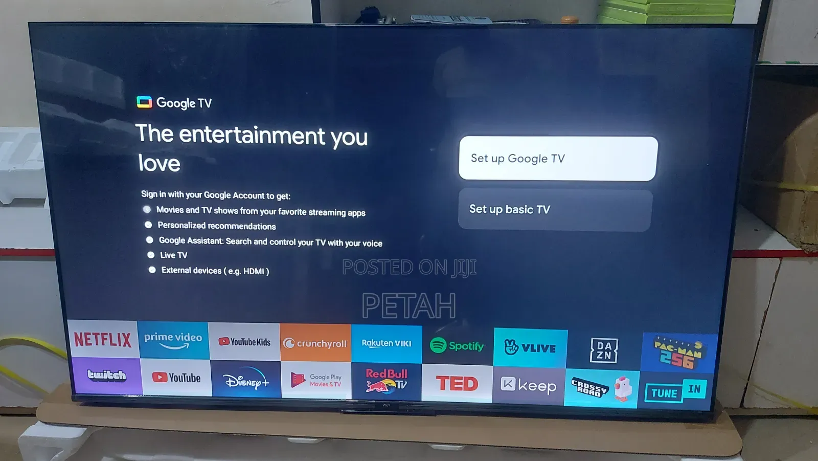65" Smart Google Tv