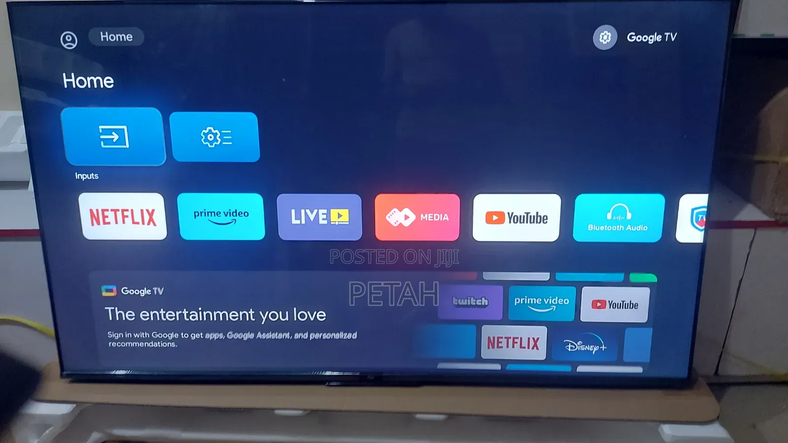 65" Smart Google Tv