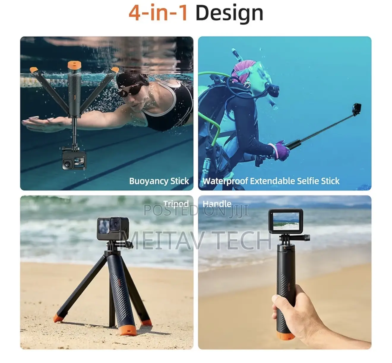 Floating Selfie Stick for Gopro, Insta360, Dji Osmo